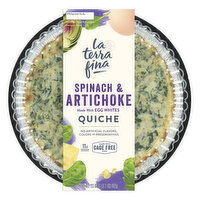 La Terra Fina Quiche, Spinach & Artichoke, 23 Ounce