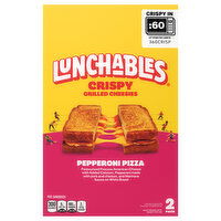 Lunchables Grilled Cheesies, Crispy, Pepperoni Pizza, 2 Each