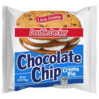 Little Debbie Double Decker Chocolate Chip Creme Pie, 4.4 Ounce
