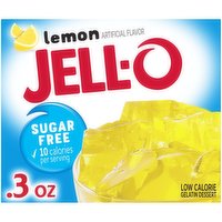 Jell-O Lemon Sugar Free Gelatin Dessert Mix, 0.3 Ounce