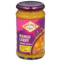 Patak's SImmer Sauce, Mango Curry, Mild, 15 Ounce