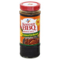 CJ Chicken & Pork Marinade, Korean BBQ Sauce, Original, 16.9 Ounce