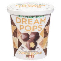 Dream Pops Frozen Dessert, Chocolate-Covered, Cookie Dough, Bites, 4 Fluid ounce