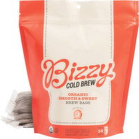 Bizzy Coarse Ground Coffee for Cold Brew in Brew Bags, 8 Ounce