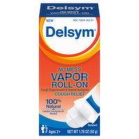 Delsym Cough Relief, Vapor, Roll-on, No Mess, Ointment, 1.76 Ounce