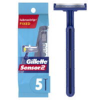 Gillette Sensor2 Men's Disposable Razors, 5 Each