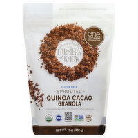 One Degree Organic Foods Granola, Sprouted, Quinoa Cacao, 11 Ounce