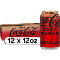 Coca-Cola Zero Sugar Coca- Cola Vanilla Zero Sugar Cans, 12 fl oz, 12 Ct, 12 Each