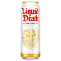 Liquid Death Cherry Obituary Sparkling Water, 19.2 Fluid ounce