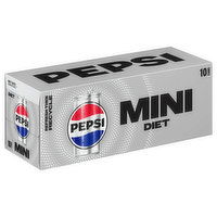 Pepsi Diet Soda, Diet, Mini, 10 Each