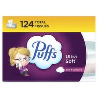 Puffs Ultra Soft Ultra Soft Facial Tissues, 124 Each