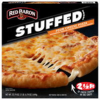 Red Baron Stuffed Crust Four Cheese Pizza, 22.74 Ounce