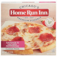 Home Run Inn Classic Sausage & Uncured Pepperoni Pizza, 8.75 Ounce