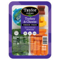 Taylor Farms Turkey & Cheese Snack Pack, 6 Ounce