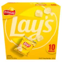 Lay's Potato Chips, Classic, 10 Each