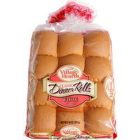 Village Hearth Classic Dinner Rolls, White, 12 Each