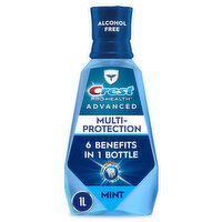 Crest Pro Health Advanced Crest Pro-Health Advanced Multi-Protection Moutwash, Alcohol Free, Anticavity with Fluoride, Fresh Mint - 1 L, 33.8 Fluid ounce
