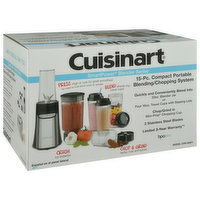 Cuisinart Compact Portable Blending/Chopping System, 15 Piece, SmartPower Blender Series, 1 Each