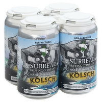 Surreal Brewing Malt Beverage, Natural Bridges, Kolsch Style, 4 Each