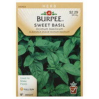 Burpee Seeds, Sweet Basil, 600 Milligram