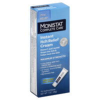 Monistat Complete Care Itch Relief Cream, Instant, Maximum Strength, 1 Ounce