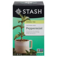 Stash Herbal Tea, Caffeine-Free, Peppermint, Tea Bag, 20 Each