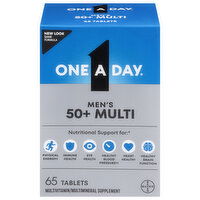One A Day Men's Tablets 50+ Multi, 65 Each