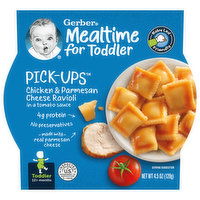 Gerber Pick-Ups Chicken & Parmesan Cheese Ravioli, Mealtime for Toddler, 4.5 Ounce