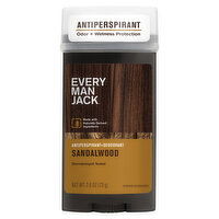 Every Man Jack Antiperspirant + Deodorant, Sandalwood, 2.6 Ounce