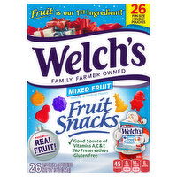 Welch's Fruit Snacks, Mixed Fruit, Fun Size, 26 Each