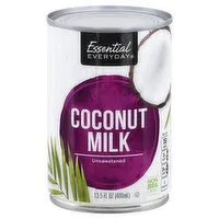 Essential Everyday Coconut Milk, Unsweetened, 13.5 Ounce