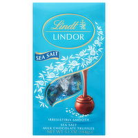 Lindt Lindor Milk Chocolate Truffles, Sea Salt, 5.1 Ounce