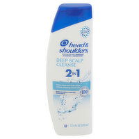 Head & Shoulders Shampoo + Conditioner, 2 in 1, Deep Scalp Cleanse, 12.5 Fluid ounce