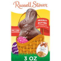 Russell Stover Easter Easter Bunny Peanut Butter Milk Chocolate Candy Rabbit, 3 Ounce