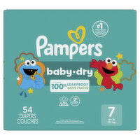 Pampers Baby Dry Baby Dry Diapers Size 7, 54 Each