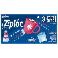 Ziploc Seal Top Bags, Freezer Quart, 38 Each