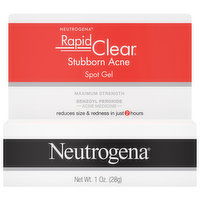 Neutrogena Rapid Clear Stubborn Acne, Maximum Strength, Spot Gel, 1 Ounce