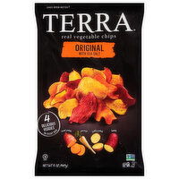 Terra Vegetable Chips, Real, Original with Sea Salt, 5 Ounce