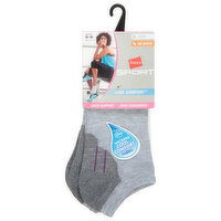 Hanes Sport Socks, Cool Comfort, Arch Support, No Show, 3 Each