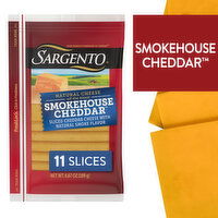 SARGENTO Sargento® Sliced Smokehouse Cheddar™ Natural Cheese, 11 slices, 7.067 Ounce