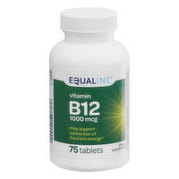 Equaline Vitamin B12, 1000 mcg, Tablets, 75 Each