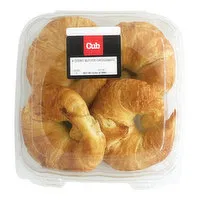 Cub Bakery Butter Croissants, 4 Count, 1 Each