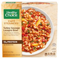 Healthy Choice Cafe Steamers Lasagna Bowl, Turkey Sausage, 10 Ounce