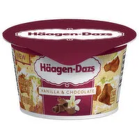 Haagen-Dazs Cultured Creme, Vanilla & Chocolate, 4 Ounce