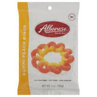 Albanese World's Best Gummi Peach Rings, 7 Ounce