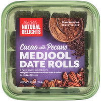 Bard Valley Natural Delights Cacao with Pecans Medjool Date Rolls, 10 Ounce