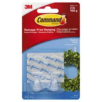 Command Hooks, Medium, Clear, 1 Each