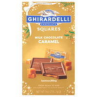 Ghirardelli Chocolate Squares, Milk Chocolate, Caramel, 9 Ounce