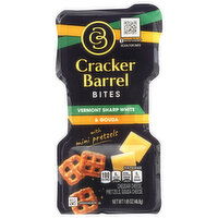Cracker Barrel Vermont Sharp White & Gouda Bites with Mini Pretzels, 1.65 Ounce