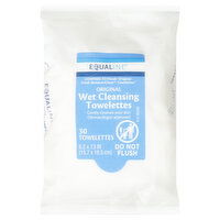 Equaline Towelettes, Wet Cleansing, Original, 30 Each